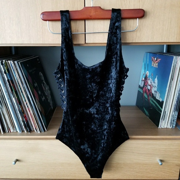 Other - LF Stores Emma & Sam black velvet bodysuit Other - LF Stores Emma & Sam black velvet bodysuit